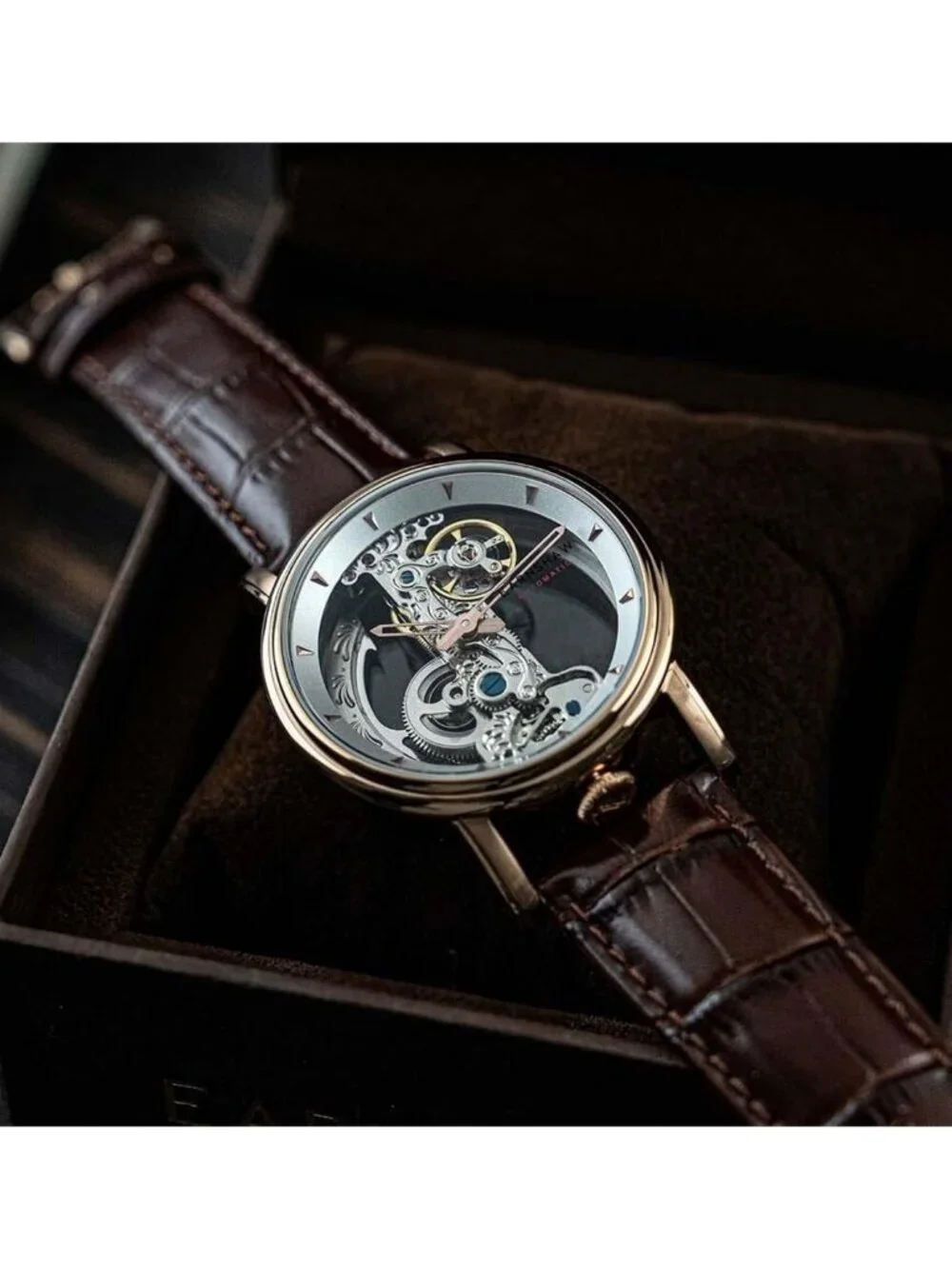 NWT Thomas Earnshaw Fowler Bridge Silver-tone Dial Men's Watch